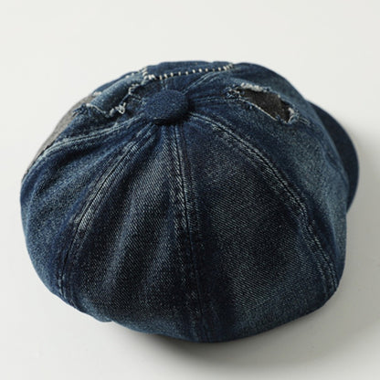 Handmade Distressed Patched Painter Hat – Original Design Vintage Unisex Streetwear – Japanese vintage | yamalin clothes | Yamalinclothes