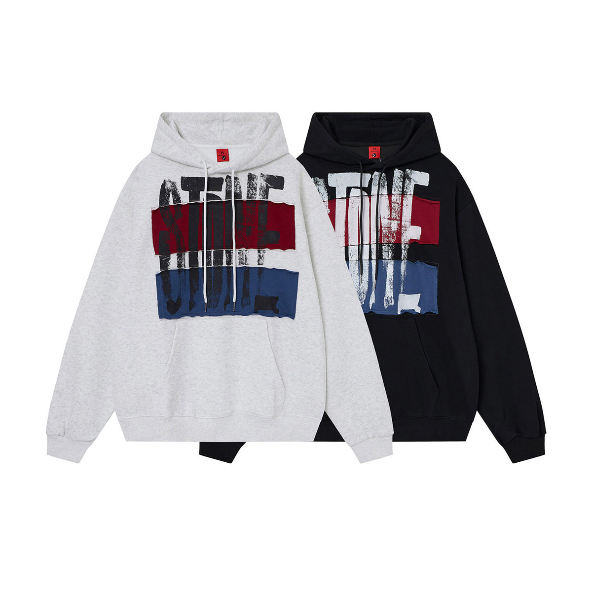 Hand-Painted Appliqué Letter Hoodie – American Vintage Oversized Unisex – Hoodies | japanese streetwear | vintage workwear | unisex | Yamalinclothes