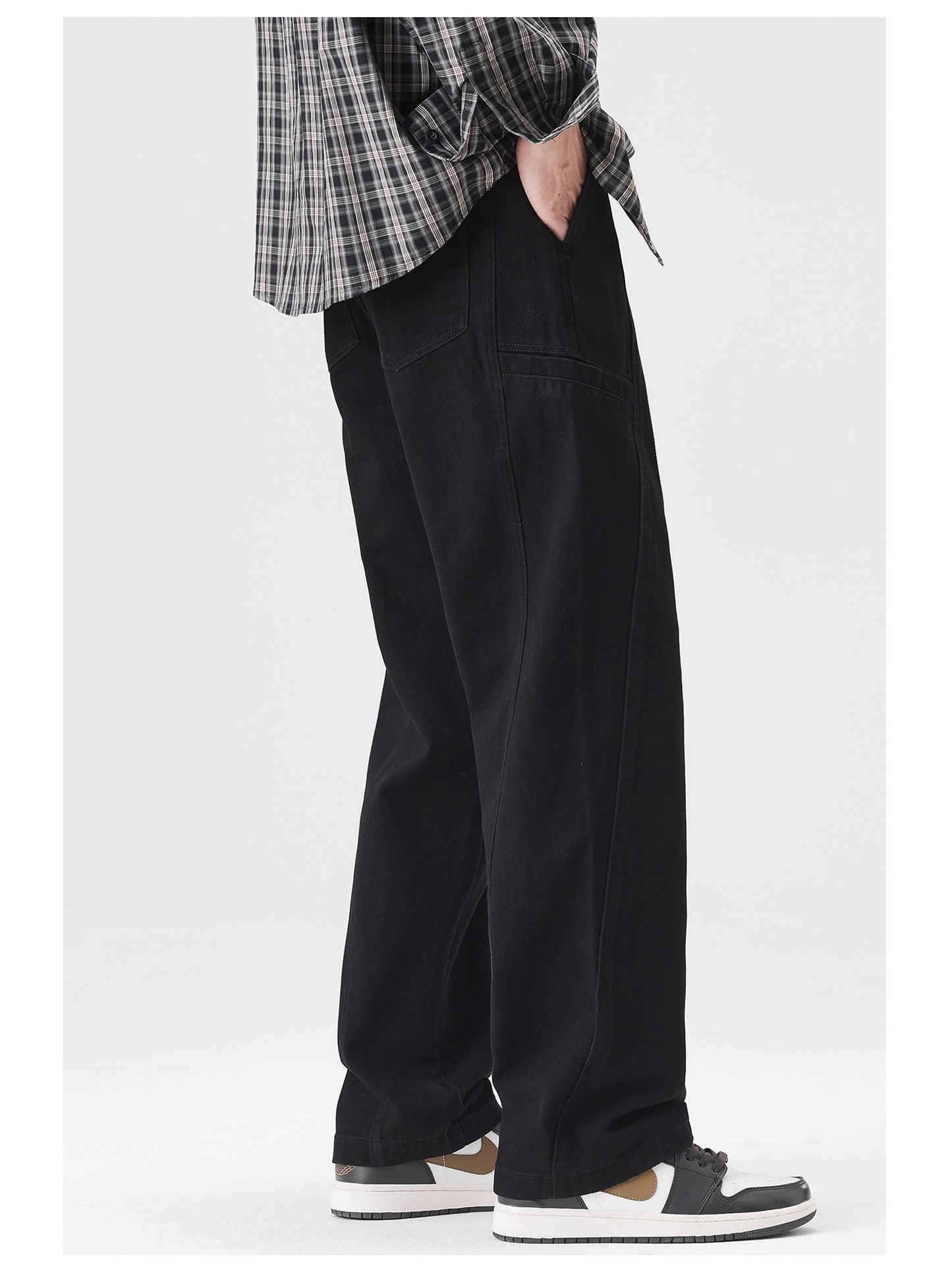 Spring New Cotton Japanese Ami Clicker Straight Cargo Pants Men's Trendy Wide-Leg Slacks | Japanese vintage | yamalin clothes | Yamalinclothes