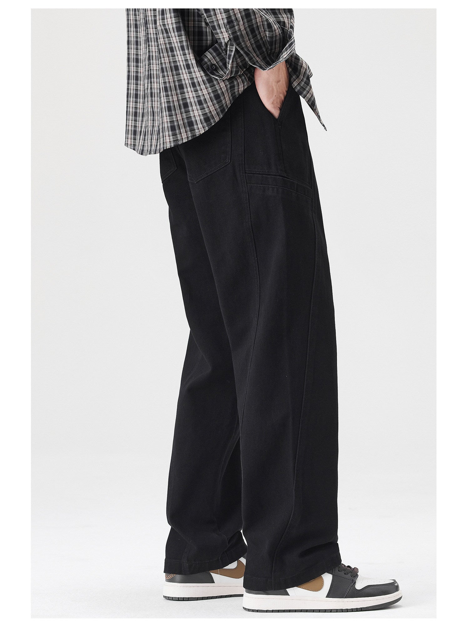 Spring New Cotton Japanese Ami Clicker Straight Cargo Pants Men's Trendy Wide-Leg Slacks | Japanese vintage | yamalin clothes | Yamalinclothes