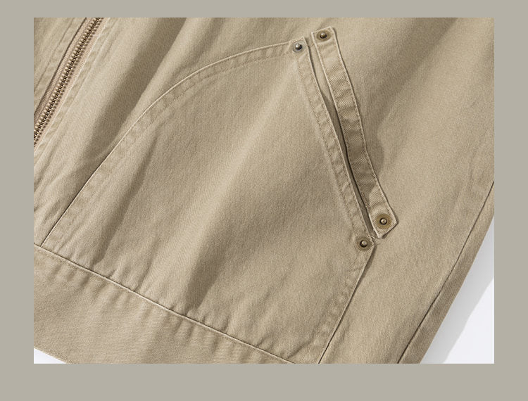 Detroit Collar Multi-Pocket Jacket – Riveted Workwear Cotton Unisex