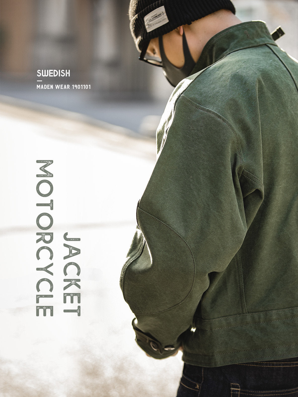 Vintage Hunting Jacket – Army Green Biker Coat Men – Japanese vintage | yamalin clothes | Yamalinclothes