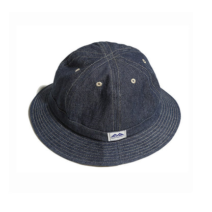 Retro Denim Bucket Hat – Japanese Vintage Unisex