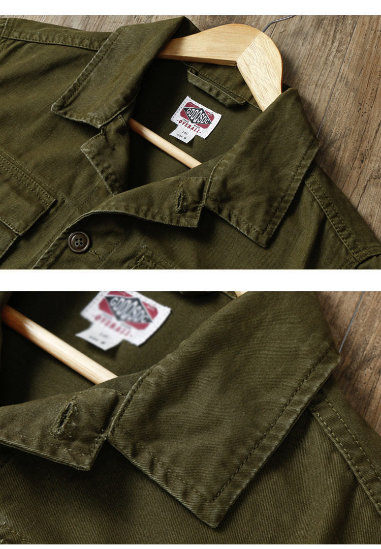 American Vintage M65 Multi-Pocket Cargo Lapel Jacket – Unisex Cotton – Japanese vintage | yamalin clothes | Yamalinclothes