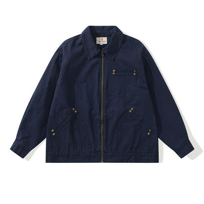 Detroit Collar Multi-Pocket Jacket – Riveted Workwear Cotton Unisex