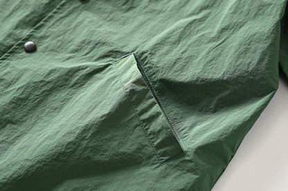 Mountain function + loose wide version! ODM Order! Short-sleeved jacket with lapels for men in summer | Japanese vintage | yamalin clothes | Yamalinclothes