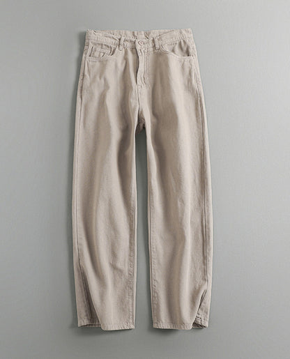 370G Heavyweight Washed Straight-Leg Pants – Japanese Loose Unisex – Pants | japanese streetwear | vintage workwear | unisex | Yamalinclothes