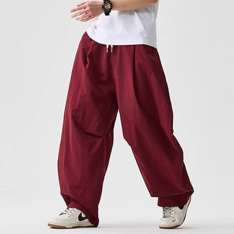 Lightweight Quick-Dry Wide-Leg Straight Pants – Loose Retro Casual Summer Unisex