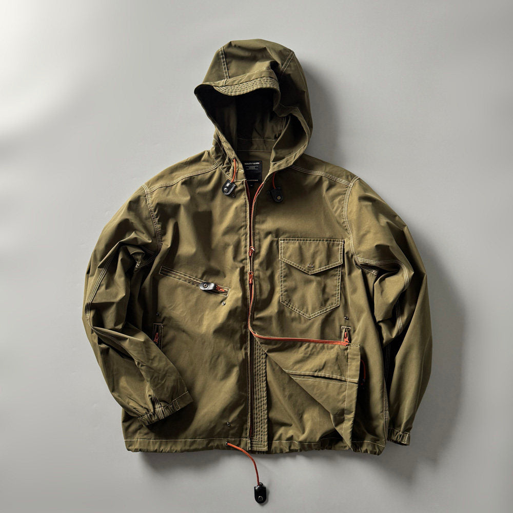Reflective Hooded Outdoor Jacket – Japanese Functional Workwear Camping Unisex