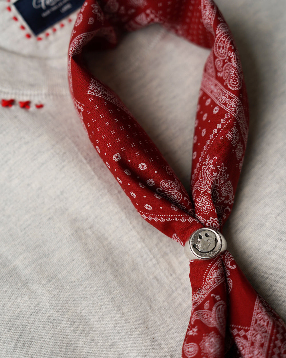 Japanese Paisley Print Bandana – Vintage Square Scarf