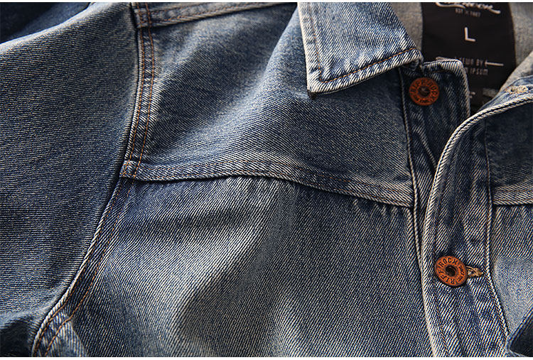 Washed Denim Jacket – Vintage Double Pocket – Coats Jackets | japanese streetwear | vintage workwear | unisex | Yamalinclothes