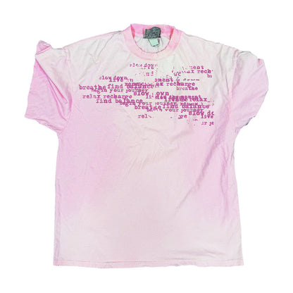 Graphic T-Shirt – Faded Typography & Dip-Dye Finish | Yamalinclothes