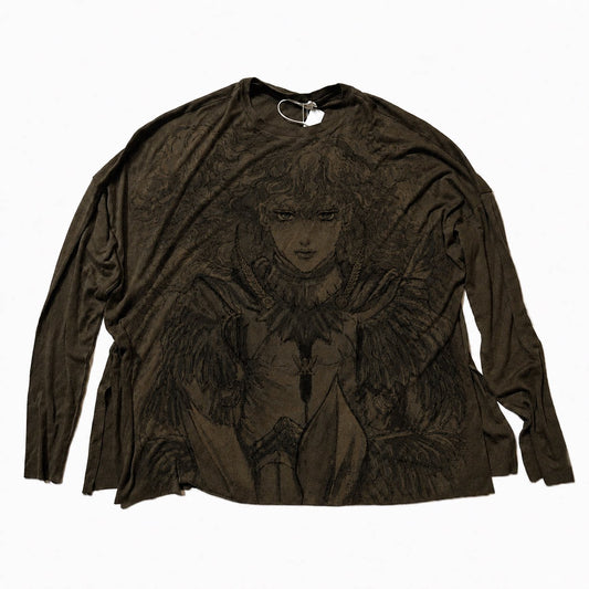Oil Painting Long-Sleeve T-Shirt – Vintage Loose Fit – T-Shirts | japanese streetwear | vintage workwear | unisex | Yamalinclothes