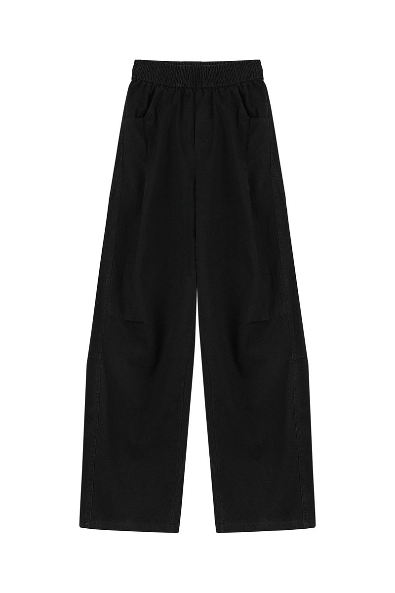 Cotton Utility Pants – Washed Finish & Panel Seams | Yamalinclothes