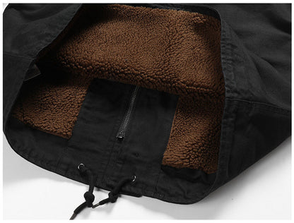 Quilted Cotton-Padded Jacket – Workwear Loose Warm Unisex