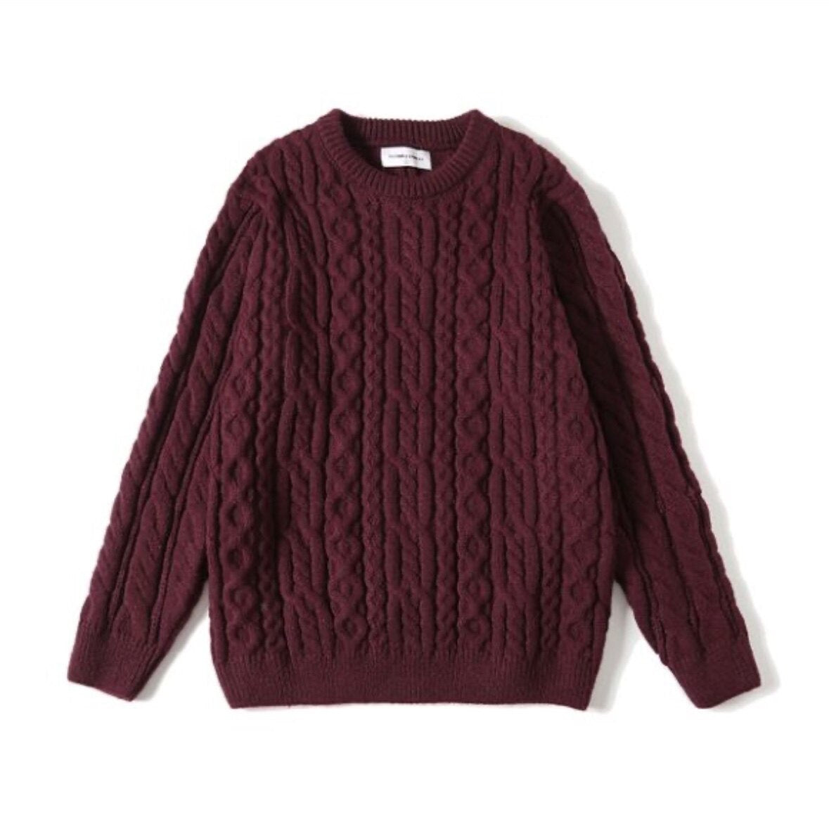 Japanese Jacquard Knit Sweater – Vintage Braided Unisex – Japanese vintage | yamalin clothes | Yamalinclothes