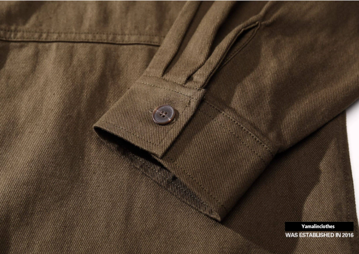 Heavyweight Utility Shirt Jacket – Men's Vintage Loose Long-Sleeve Overshirt