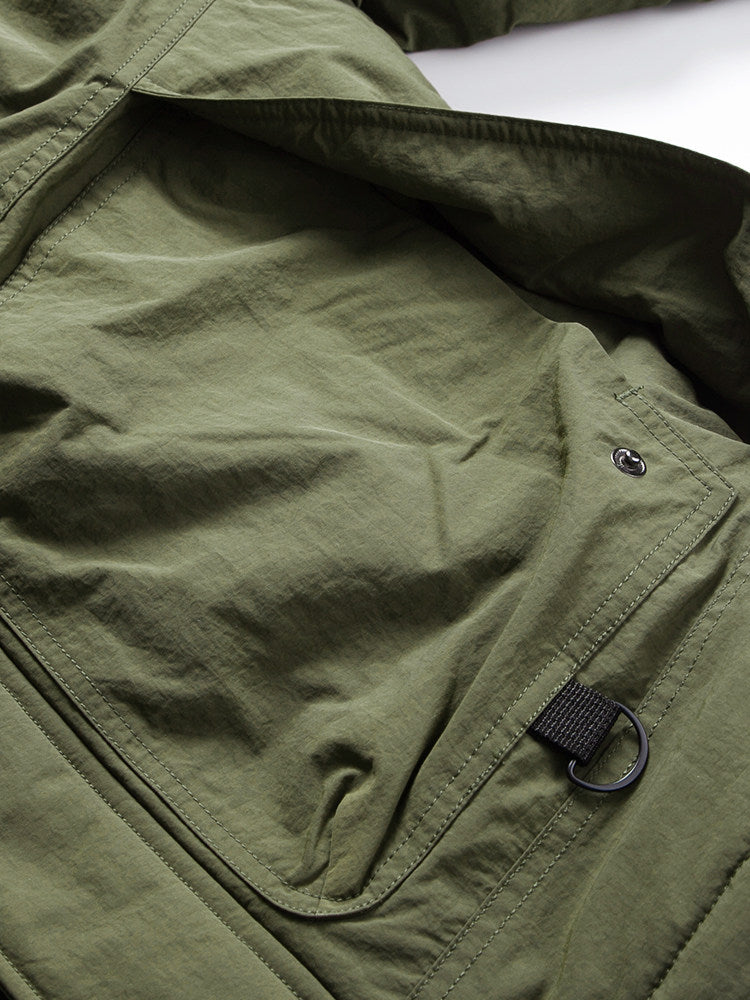 Hooded Down Jacket – Drawstring Multi Pocket | Yamalinclothes