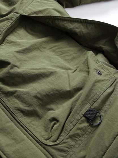 Hooded Down Jacket – Drawstring Multi Pocket | Yamalinclothes