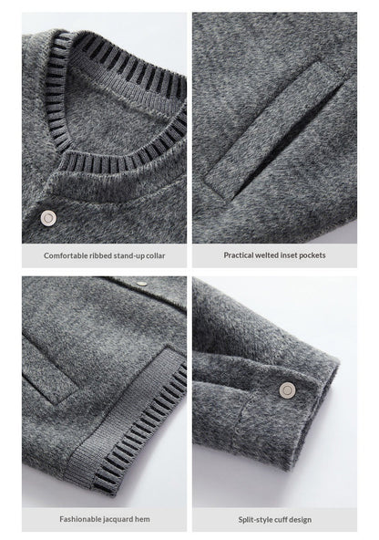 100% Wool Double-Faced Wool Jacket – Japanese Loose Unisex – Coats Jackets | japanese streetwear | vintage workwear | unisex | Yamalinclothes