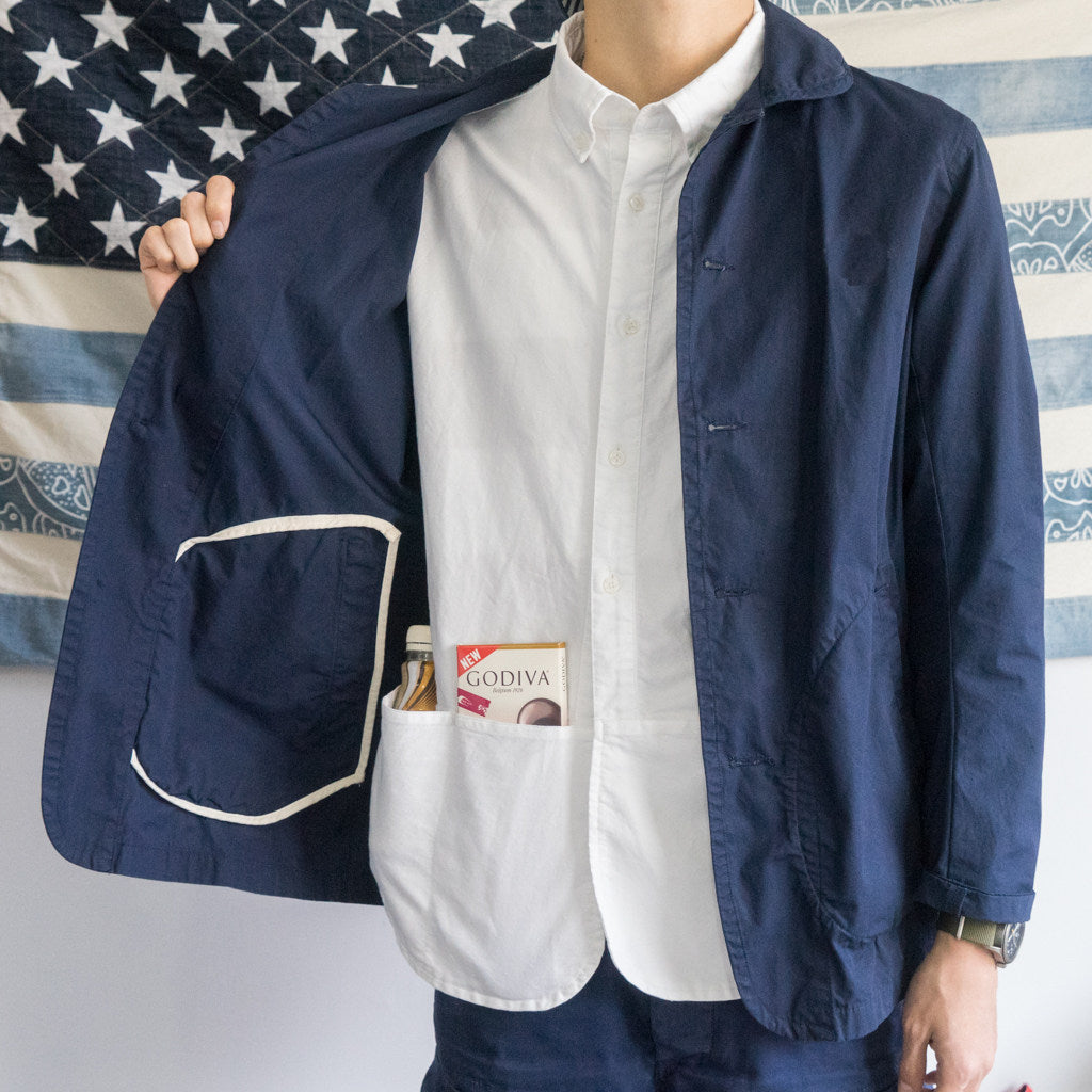 French Workwear Chore Jacket – Japanese Casual Round Neck Overshirt Men – Japanese vintage | yamalin clothes | Yamalinclothes