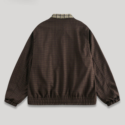Big grid small grid Patchwork Men's Spring 2025 New Jacket | Japanese vintage | yamalin clothes | Yamalinclothes