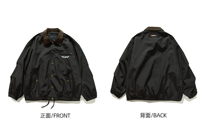 Japanese Vintage Contrast Embroidery Lapel Cargo Jacket – Oversized Unisex – Japanese vintage | yamalin clothes | Yamalinclothes