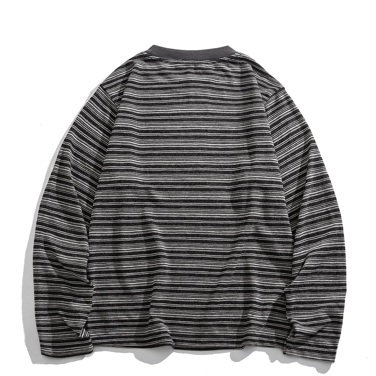 Japanese Vintage Stripe Long-Sleeve T-Shirt – Relaxed Unisex Base Layer Top