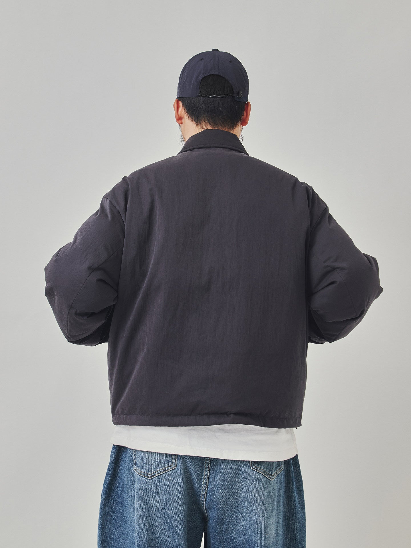 Reversible Plaid Cotton Jacket - Thick Double-Sided Multi-Pocket Coat (Men)