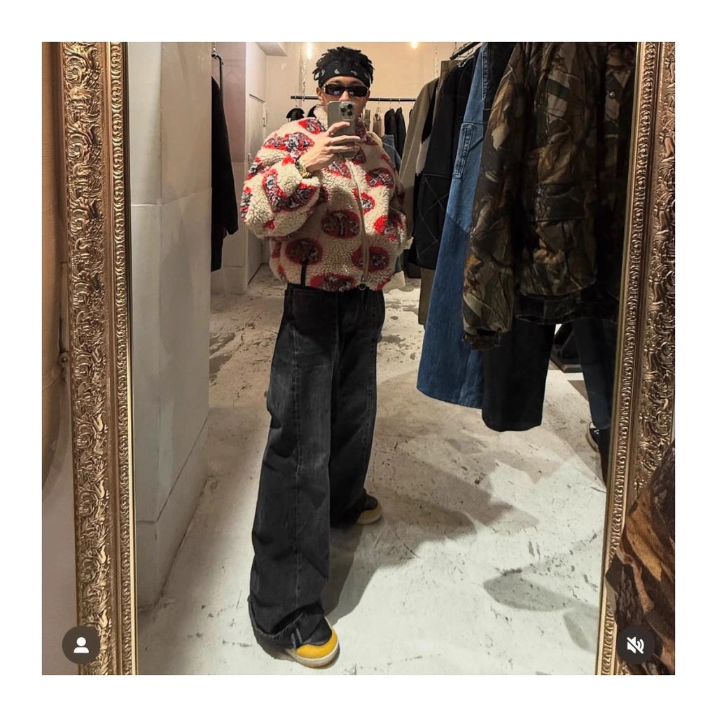 KAPITAL Lamb-Wool 8T6 Pattern Jacket – Japanese Retro Unisex