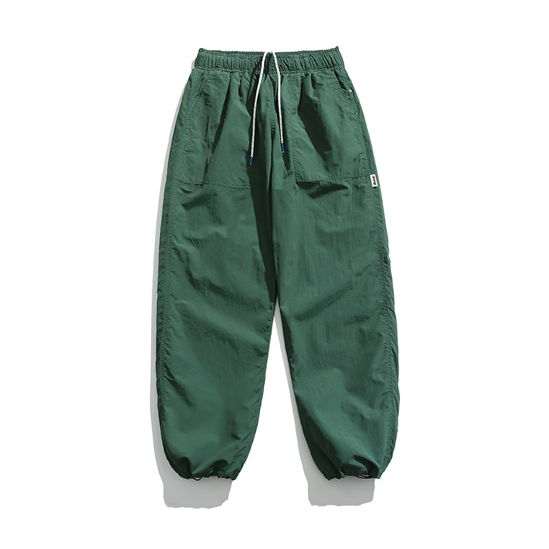 Unisex Japanese Style Summer Cargo Pants - Thin Quick-Dry Breathable Loose Paratrooper Pants