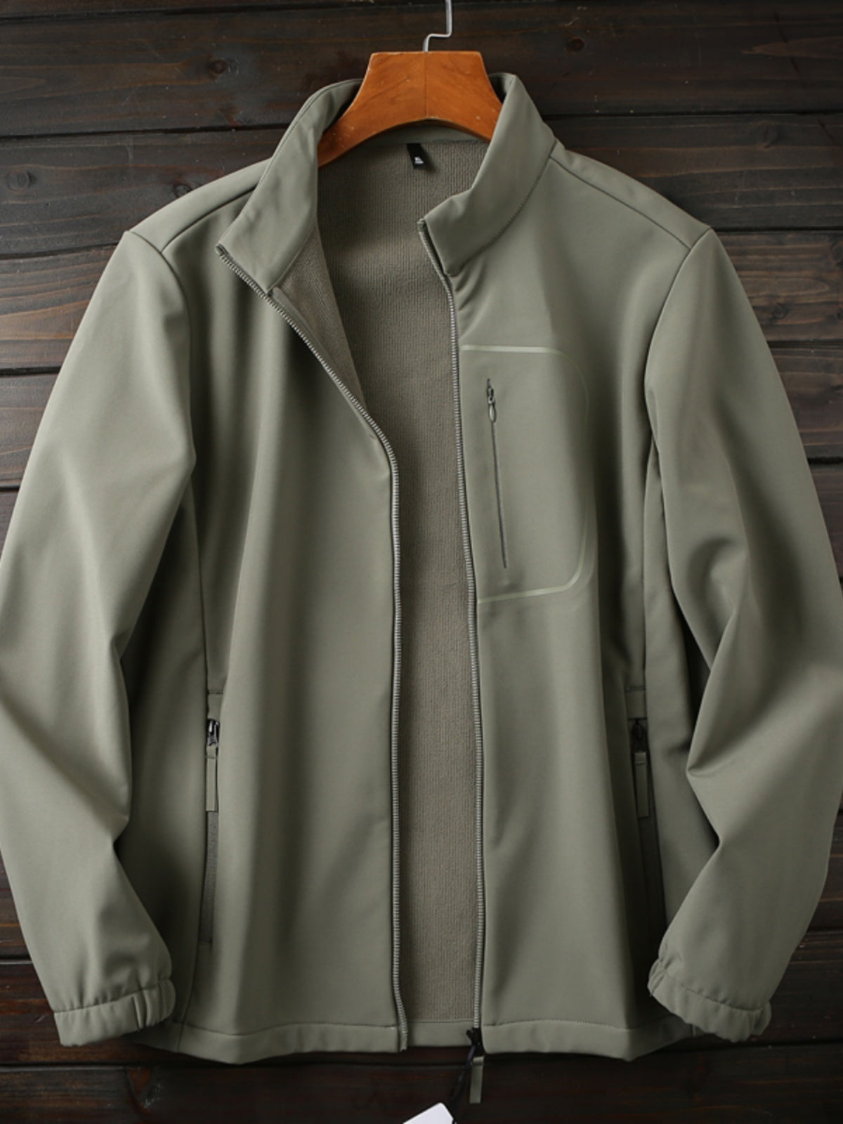 Men's Plus Size European American Style Soft Shell Jacket - Autumn Winter Windproof Waterproof Fleece Coat