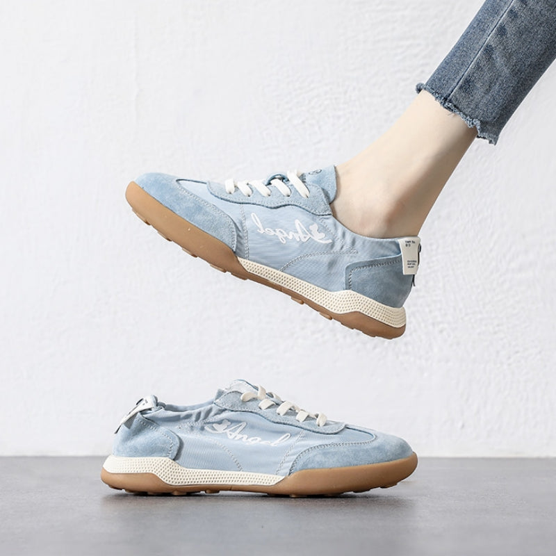 Women's Canvas Forrest Gump Shoes - Soft-Sole Breathable White Casual Sneakers