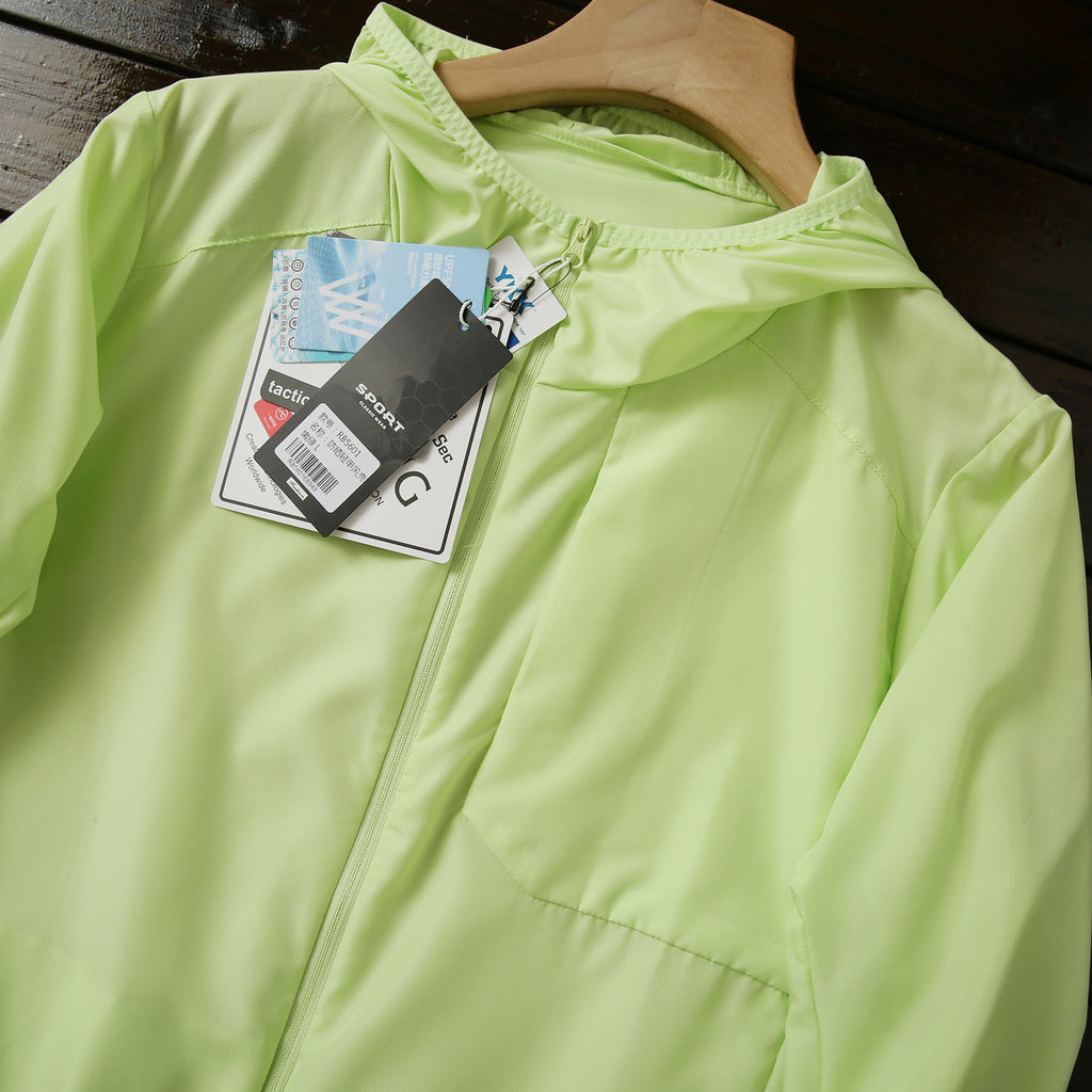 Lightweight and Non-Stuffy Ice Feel Sun Protection Jacket Outdoor Sports Unisex Spring Summer Breathable Skin Jacket Thin Coat
