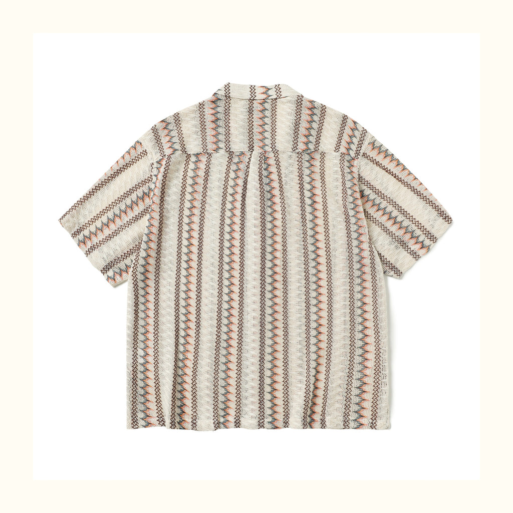 Loose Fit Japanese Style Summer Breathable Hollow Out Casual Shirt