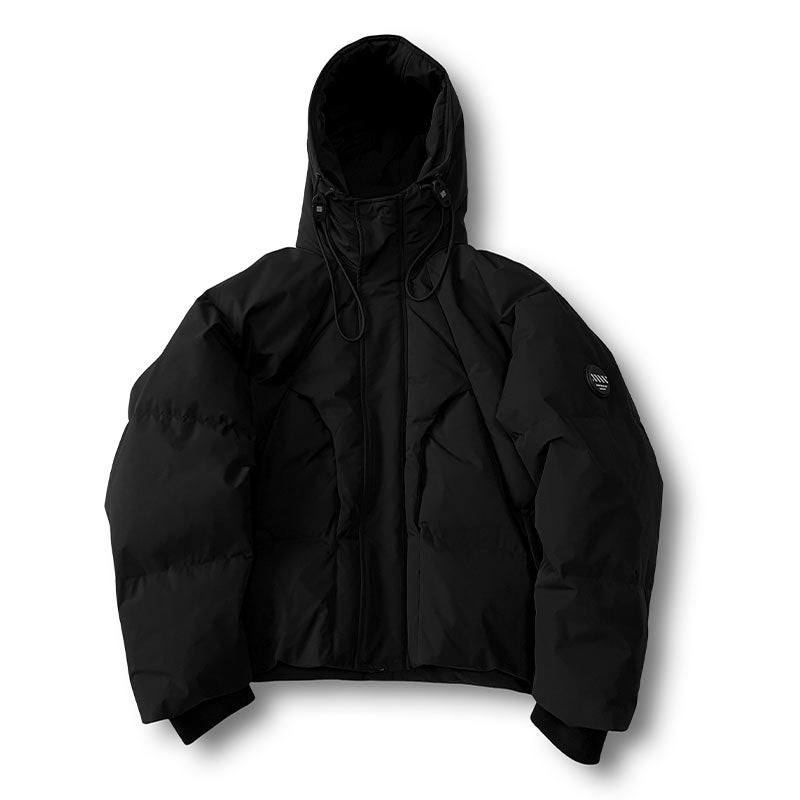 Cleanfit Deconstructed Patchwork Design Down Jacket for Men Winter Couples Outdoor Windproof Workwear 90 White Duck Down Coat