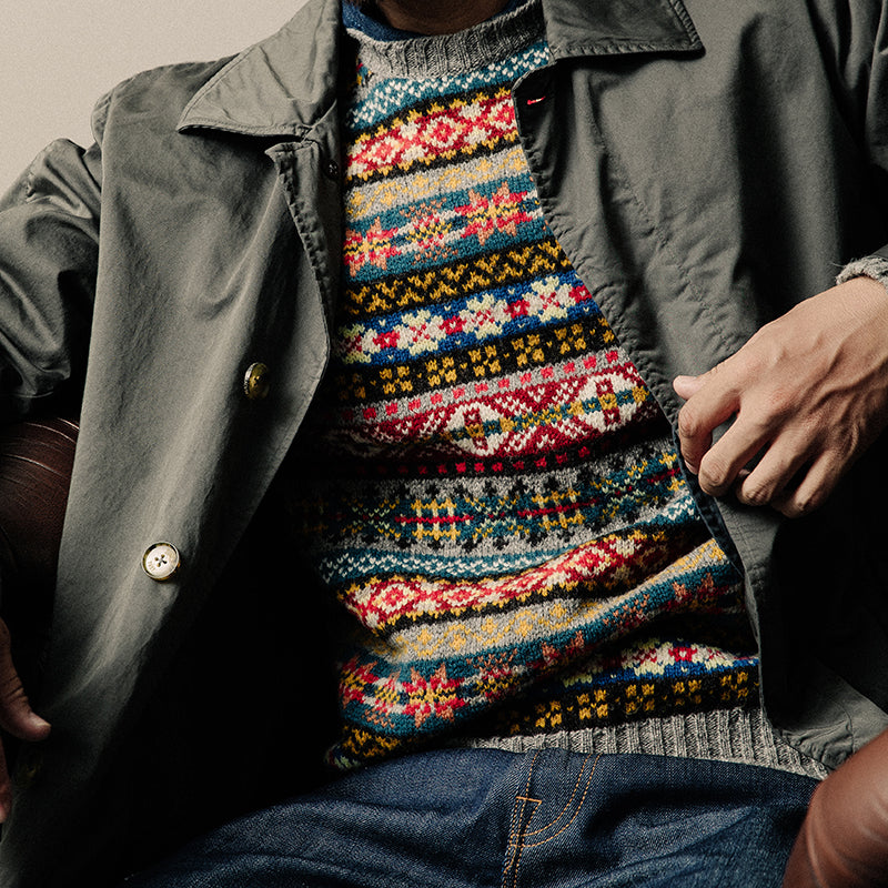 Jamiesons 130-Year Fair Isle Wool Sweater – Scottish Heritage Knit (Unisex)