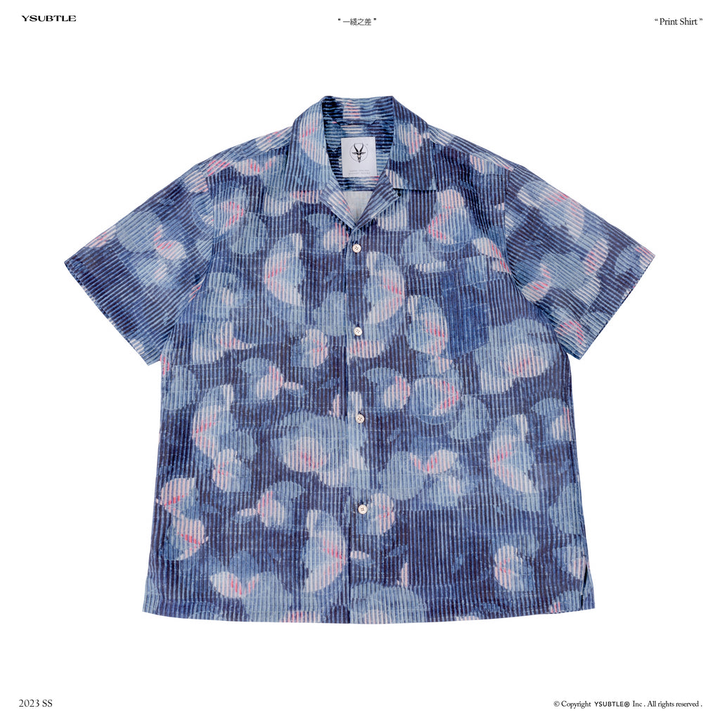 Retro Cuban-Collar Hawaiian Print Shirt – Cotton-Linen Short Sleeve (Unisex)