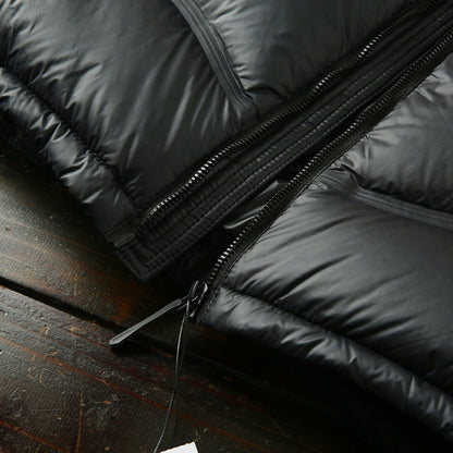 Men's 90% White Duck Down Stand Collar Vest - Autumn Winter Fully Glued High-Fluffiness Warm Jacket