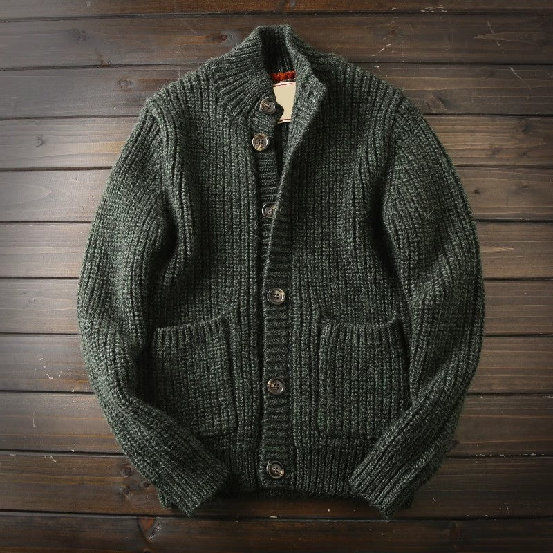 Heavy rare! Italy order men's autumn and winter thick sweater s cardigan clothescoat