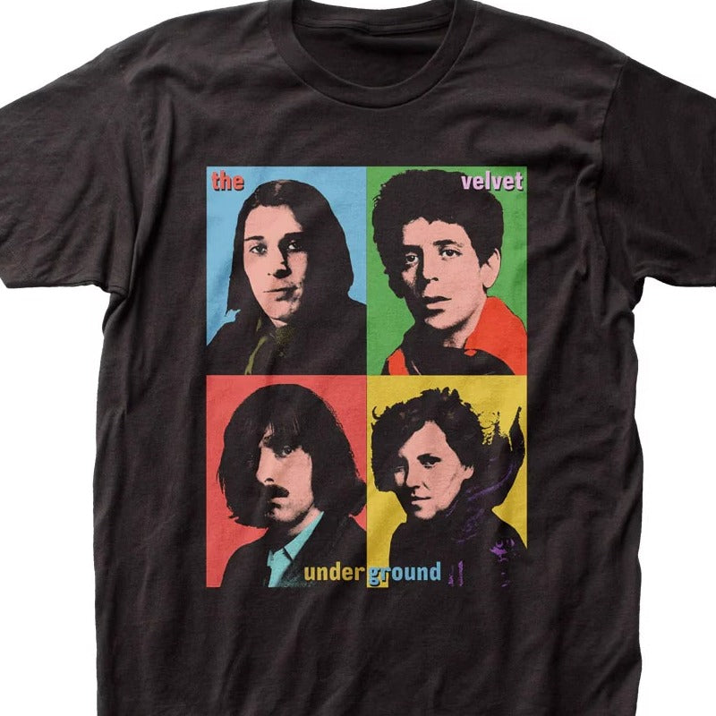 THE VELVET UNDERGROUND Rock Band Vintage Heavyweight Short Sleeve T-Shirt
