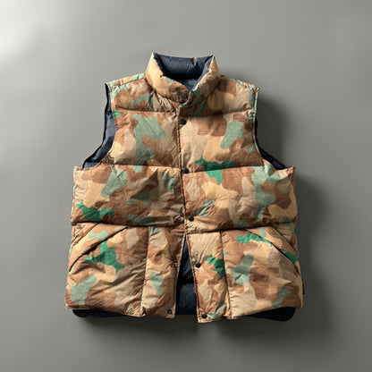 Men's Reversible 90% White Duck Down Camouflage Vest