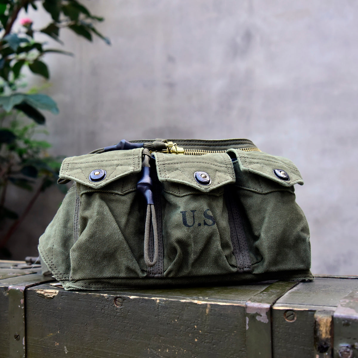 Washed Canvas Distressed Fanny Pack – Vintage 3-Way Chest Crossbody Unisex – Bags | japanese streetwear | vintage workwear | unisex | Yamalinclothes