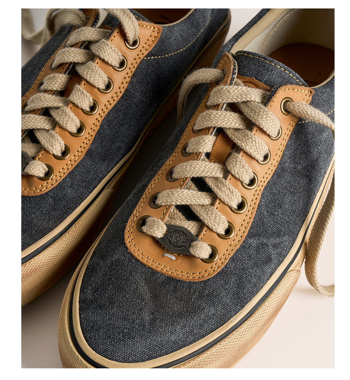 Vintage Japanese Low Top Espadrille Platform Sneakers – Washed Vulcanized Unisex Shoes – Japanese vintage | yamalin clothes | Yamalinclothes