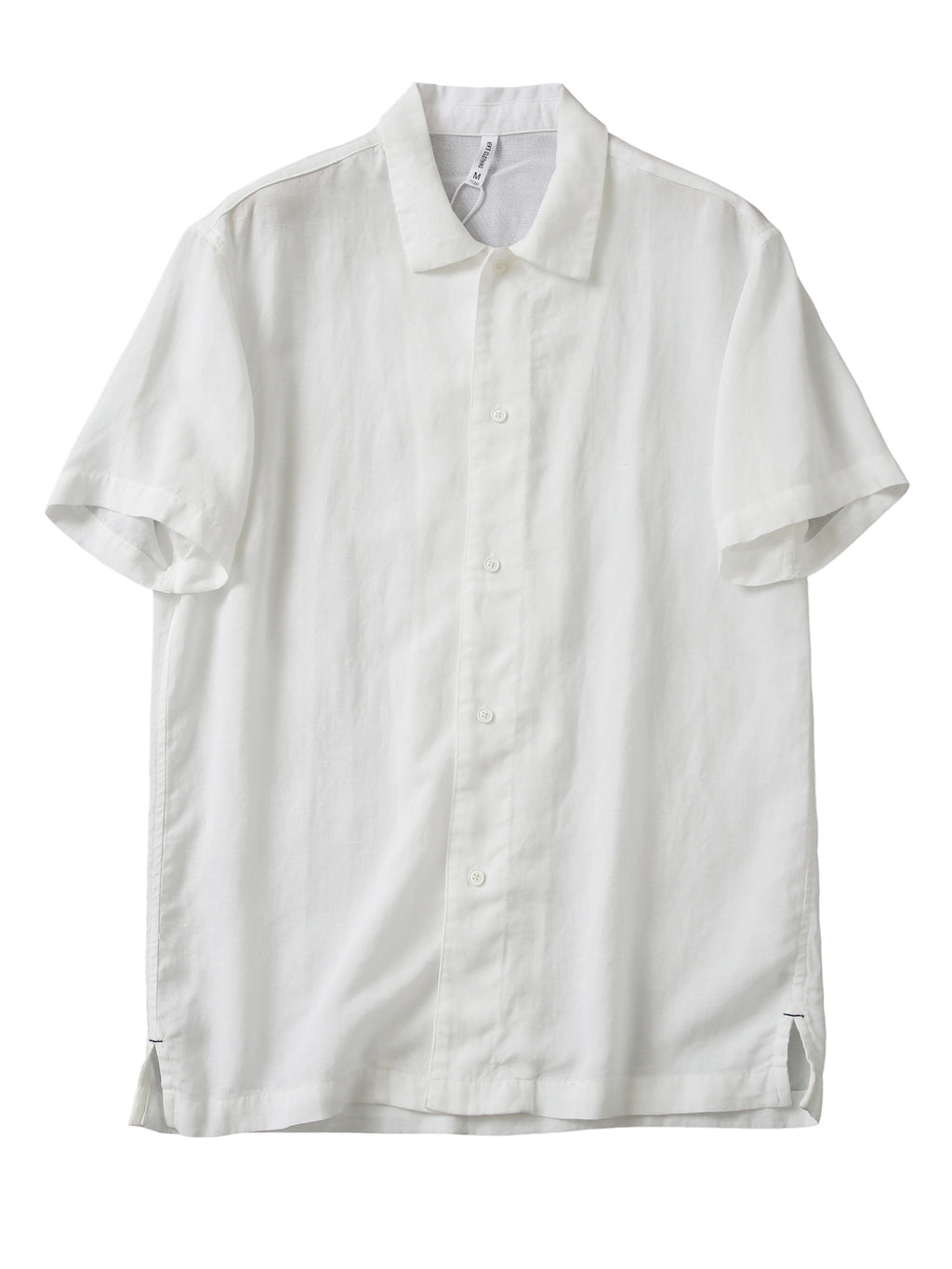 Cool Antibacterial Linen/Lyocell Men's Summer Turn-down Collar Loose Casual Short Sleeve Shirt Top