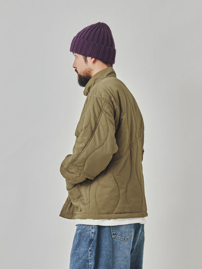 Stand Collar Cotton Padded Jacket - Large Pocket Thick Winter Coat (Men)