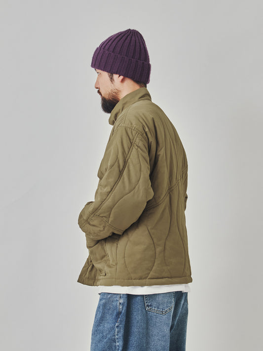 Stand Collar Cotton Padded Jacket - Large Pocket Thick Winter Coat (Men)