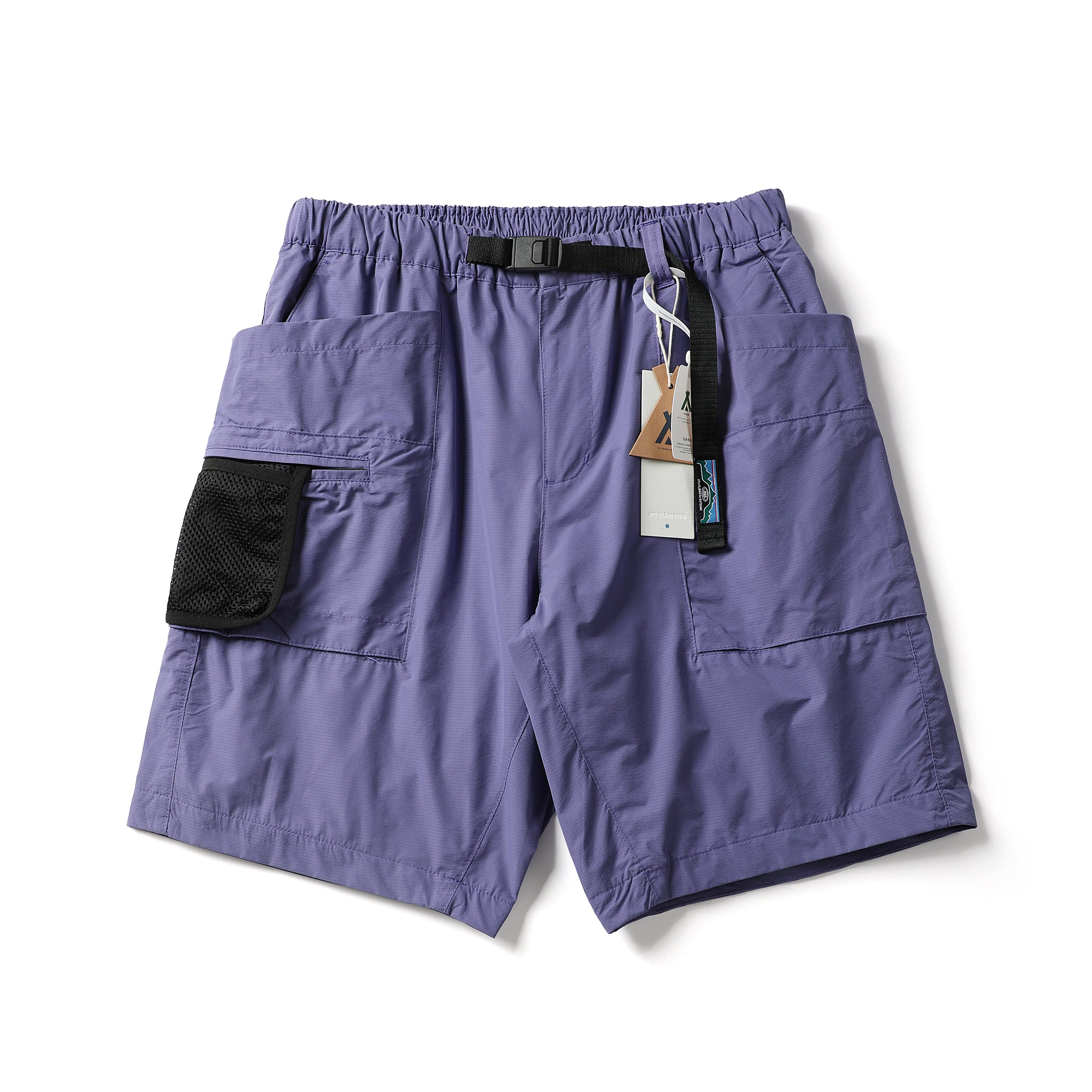 Japanese Retro Large Cargo Shorts Multi-Pocket Unisex Loose Straight