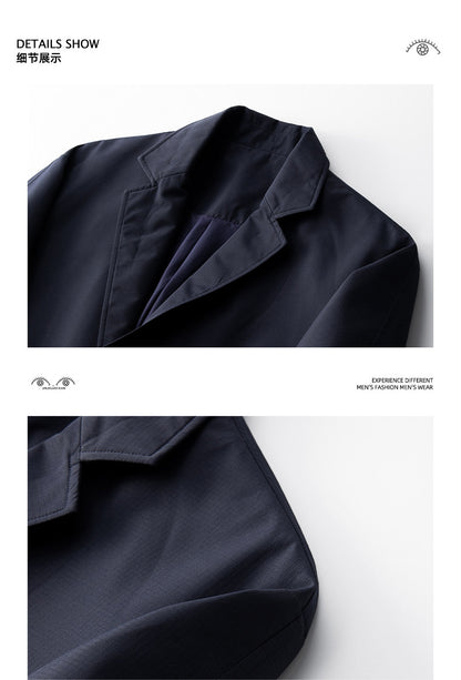 Imported High-End Notched Lapel Blazer - Loose Casual Suit Jacket (Men)
