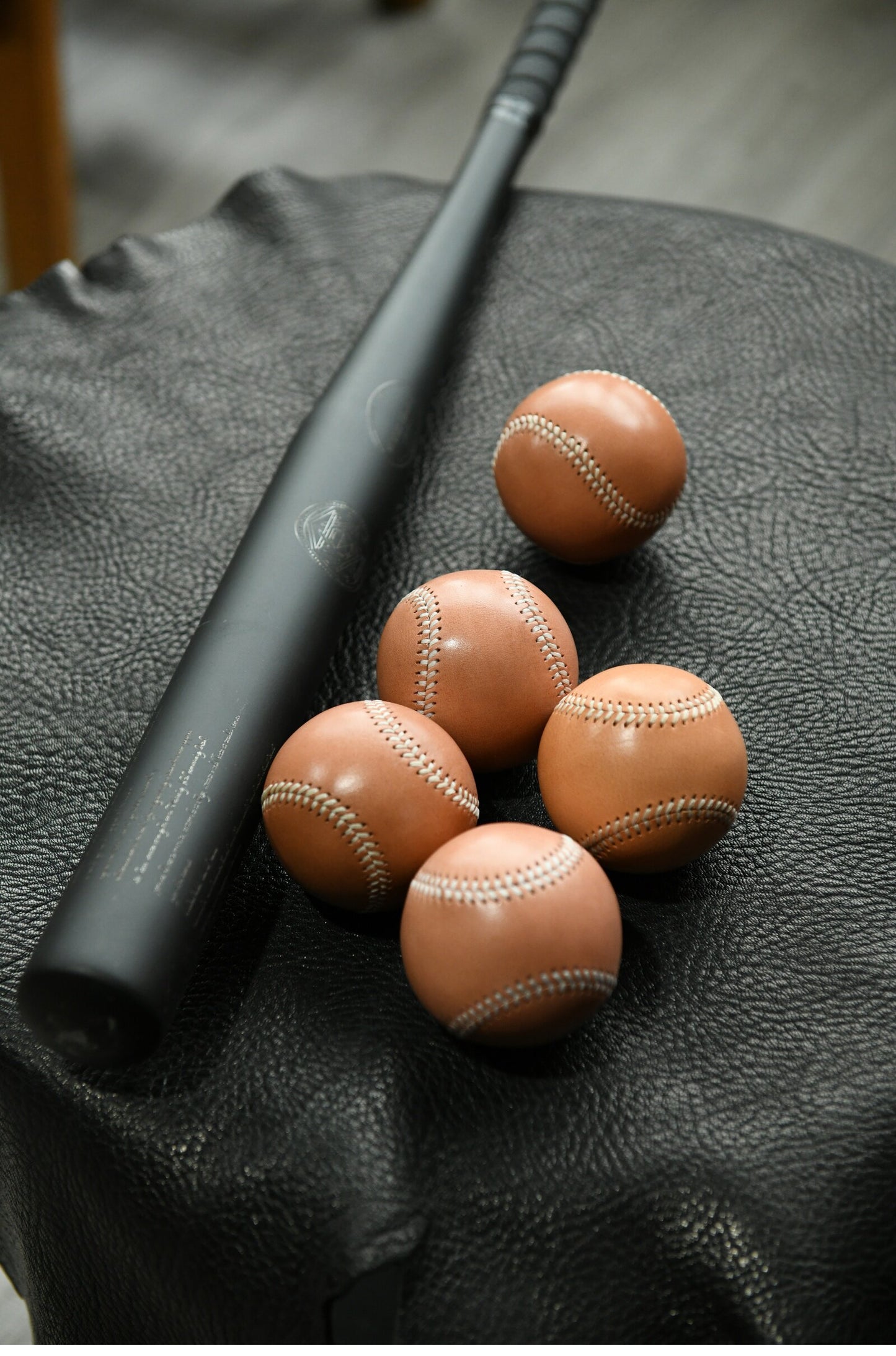 Handmade Vegetable-Tanned Cowhide Baseball – Artisan Leather Collectible